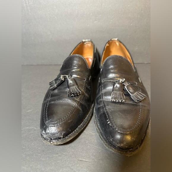 Allen Edmonds Mens Grayson Black tassel Loafers Sz 9.5 - Picture 6 of 15